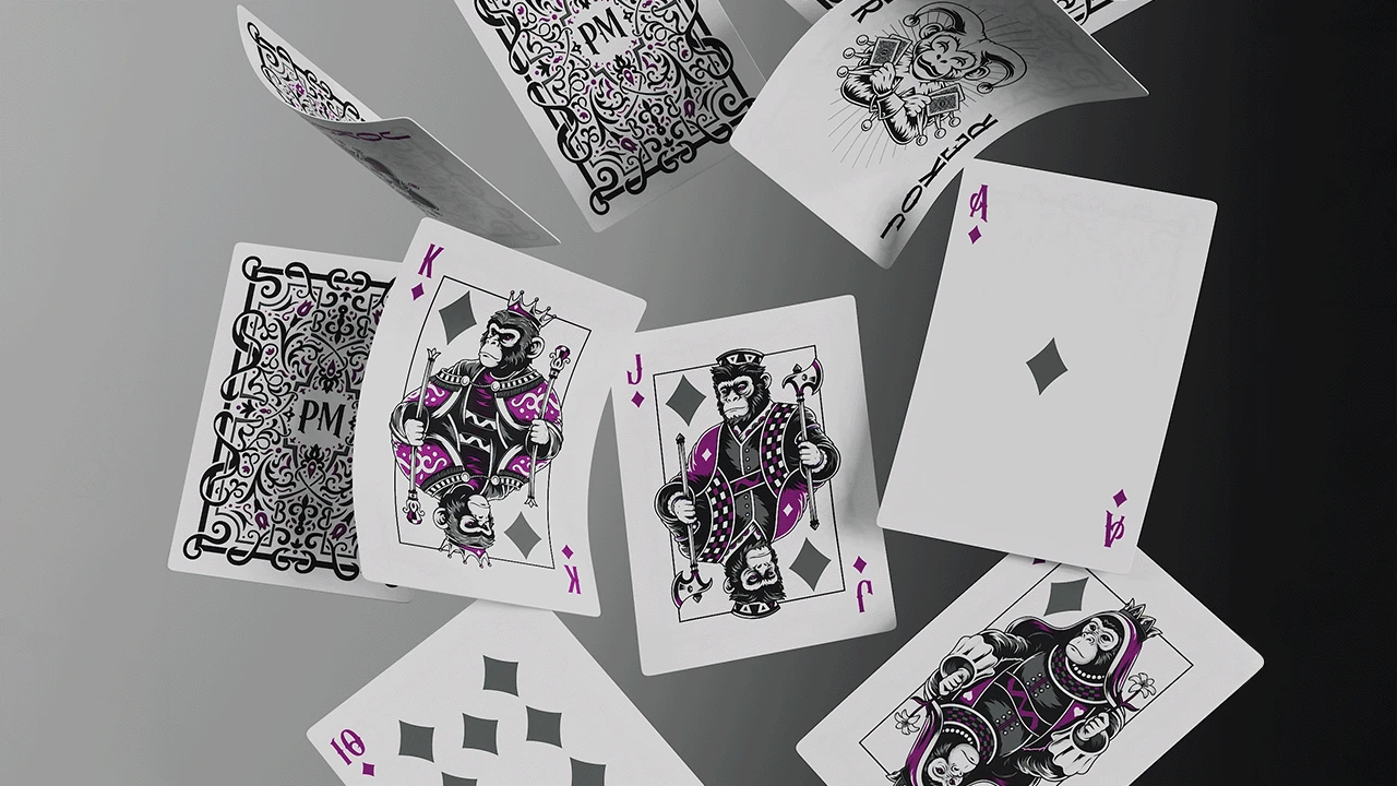 Playing Cards - Purple Monkey